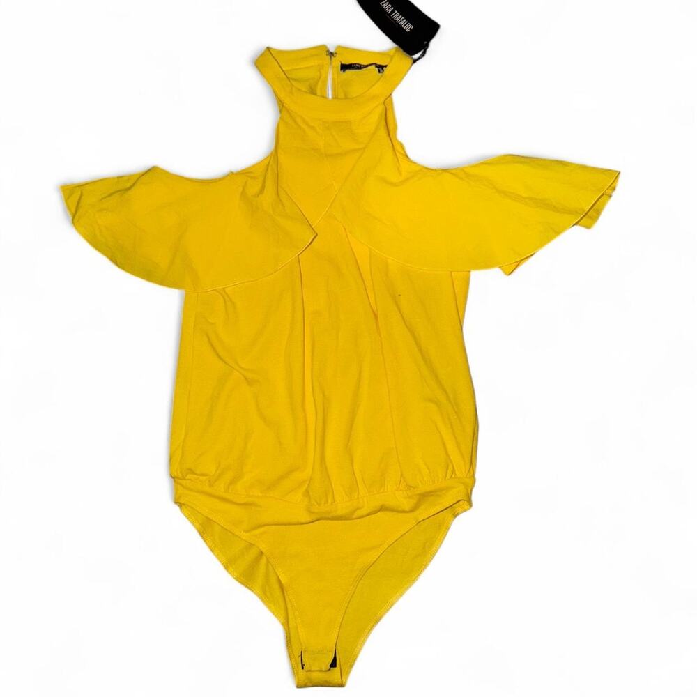Yellow Zara Trafaluc Bodysuit NWT Medium